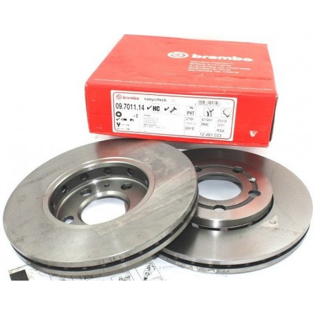 09.7011.14  BREMBO Диск тормозной передний AUDI